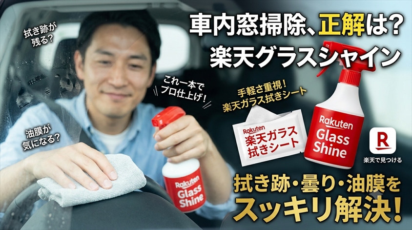 ドンキのガラスクリーナーシートは車の窓掃除に使える?先に結論