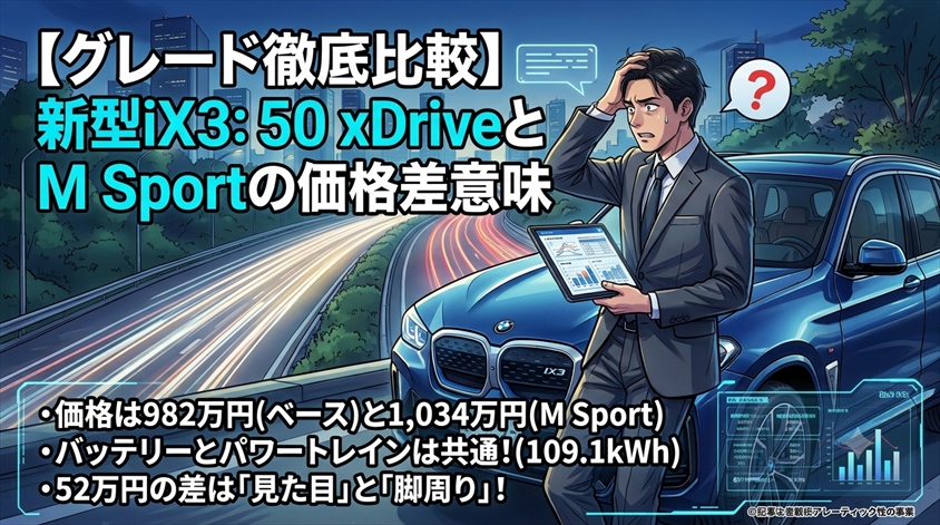新型BMW iX3の価格はいくら? 50 xDriveは982万円、M Sportは1,034万円
