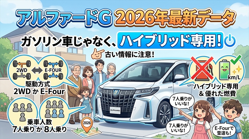 アルファードGの価格・燃費・駆動方式|2026年最新データ
