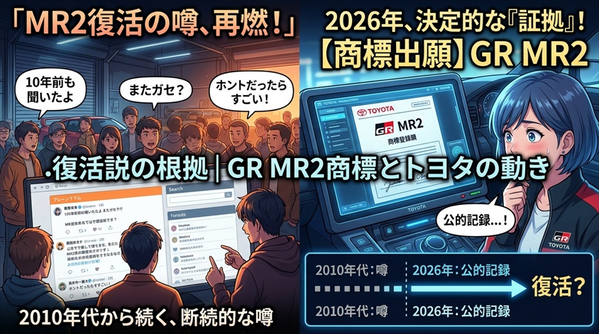 復活説の根拠｜GR MR2商標とトヨタの動き