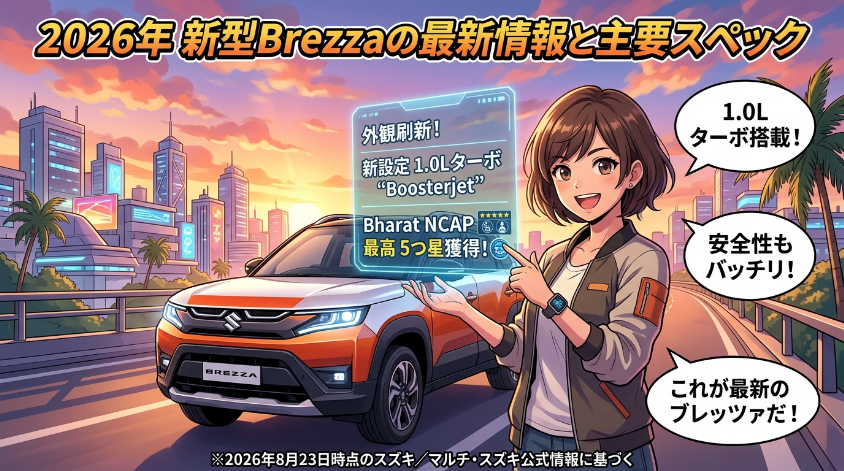 2026年新型Brezzaの最新情報と主要スペック