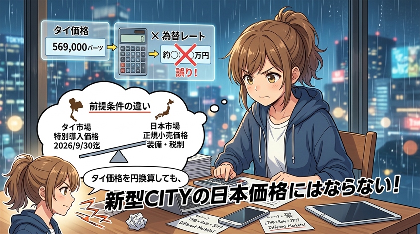 新型ホンダCITYの価格・日本発売情報まとめ