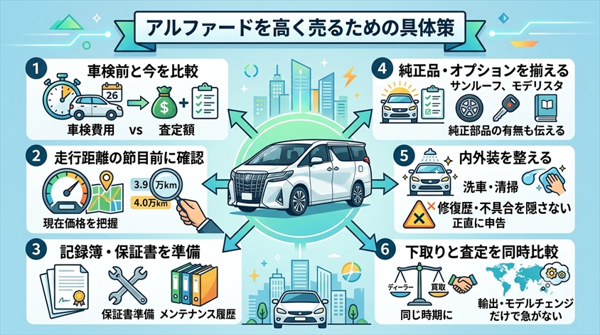 アルファードを高く売るための具体策