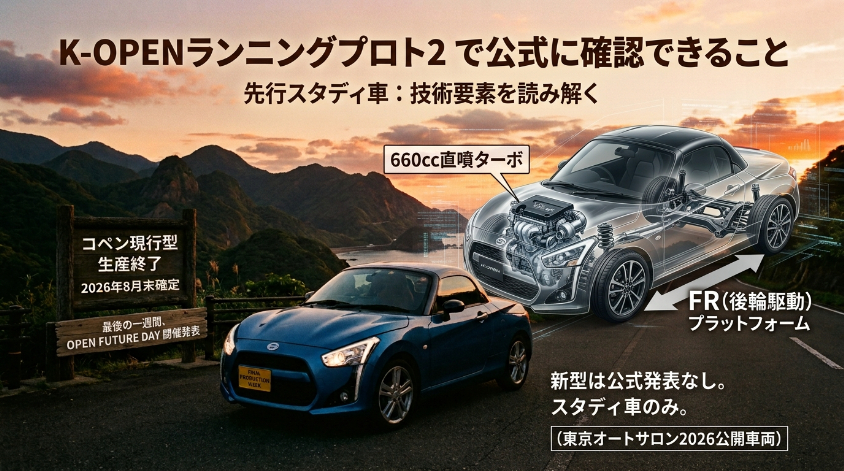 K-OPENランニングプロト2で公式に確認できること