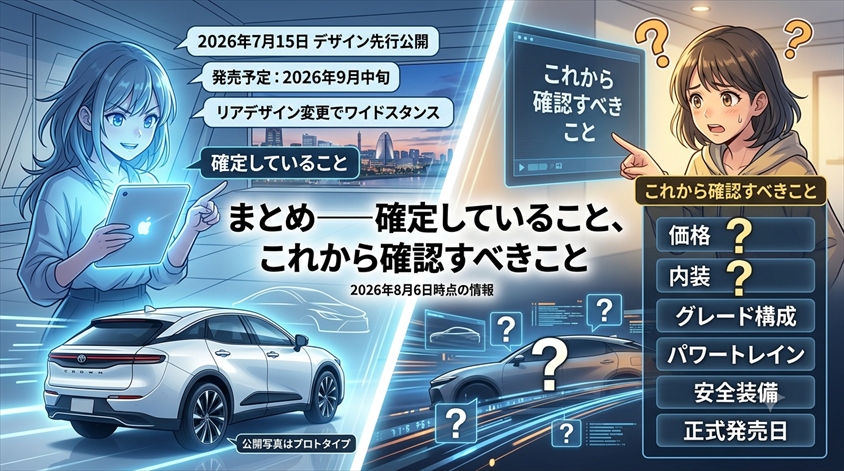 まとめ——確定していること、これから確認すべきこと