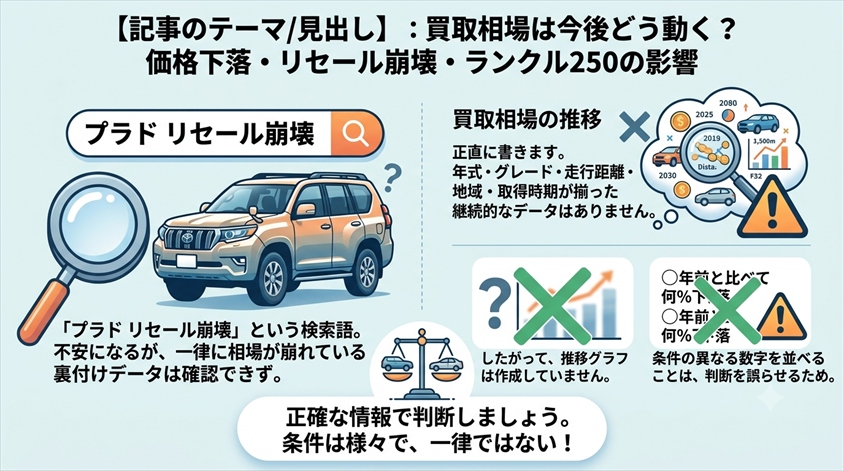 買取相場は今後どう動く？価格下落・リセール崩壊・ランクル250の影響