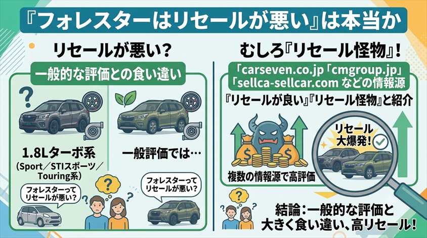 「フォレスターはリセールが悪い」は本当か