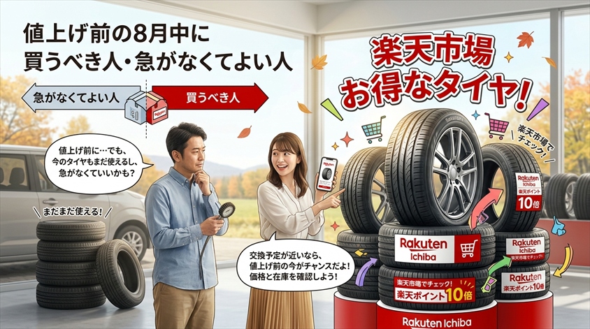 値上げ前の8月中に買うべき人・急がなくてよい人