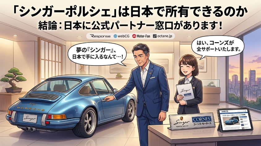 シンガーポルシェは日本で相談・依頼・所有できるのか