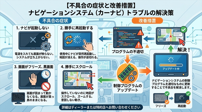 不具合の症状と改善措置:何が起きて、どう直るのか