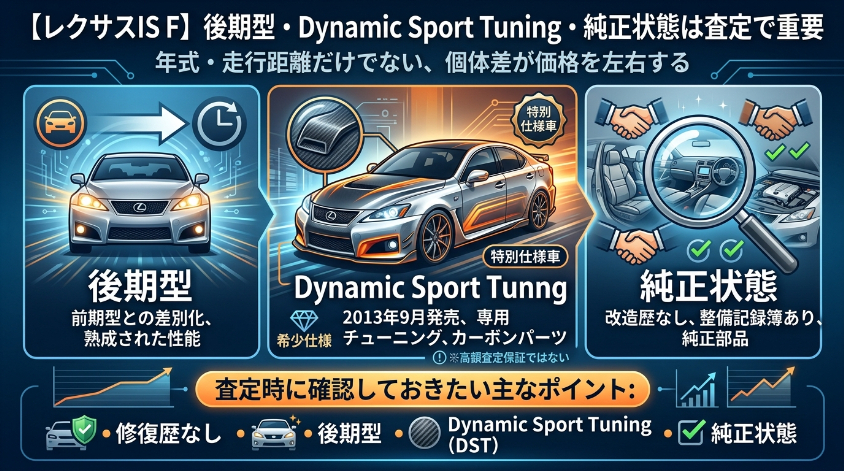 後期型・Dynamic Sport Tuning・純正状態は査定で重要