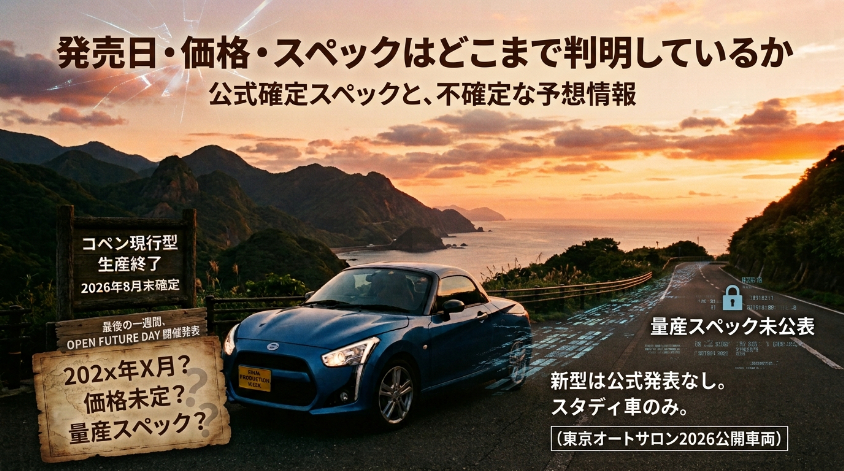 発売日・価格・スペックはどこまで判明しているか