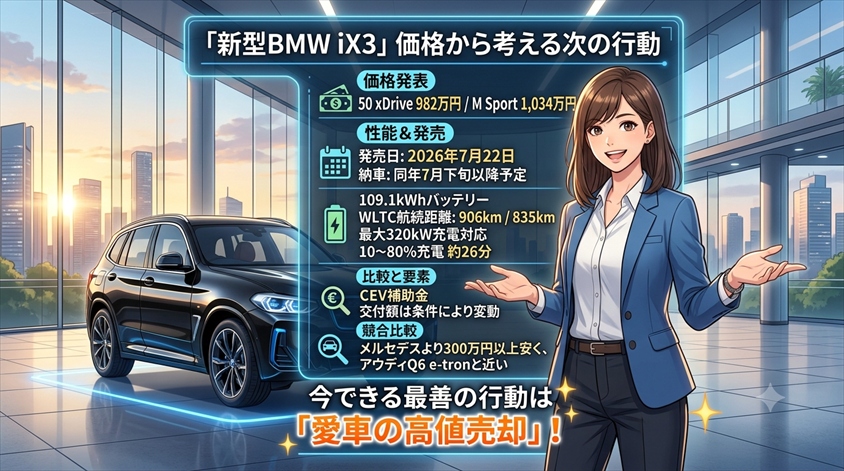 まとめ|新型BMW iX3の価格を踏まえて、次にすべきこと