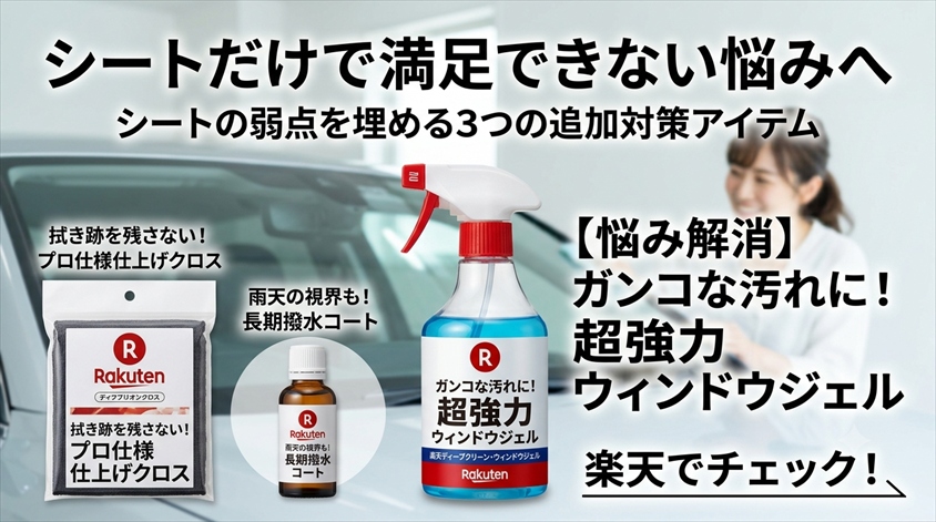 シートだけで満足できない悩みへの追加対策