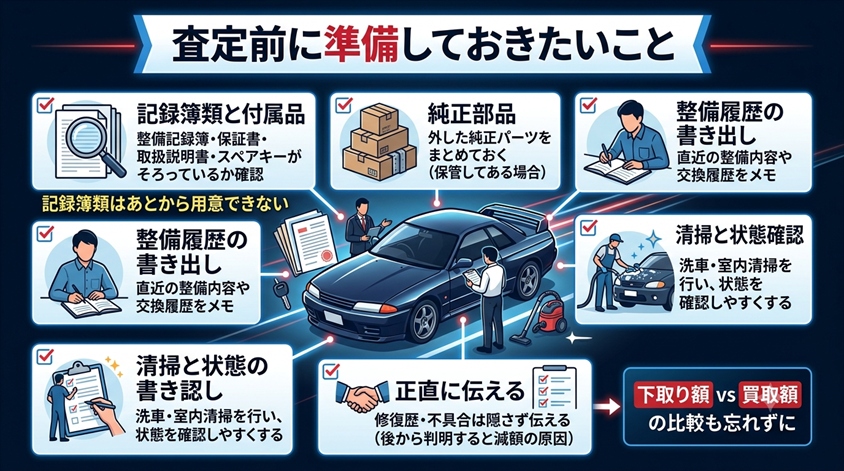 査定前に準備しておきたいこと