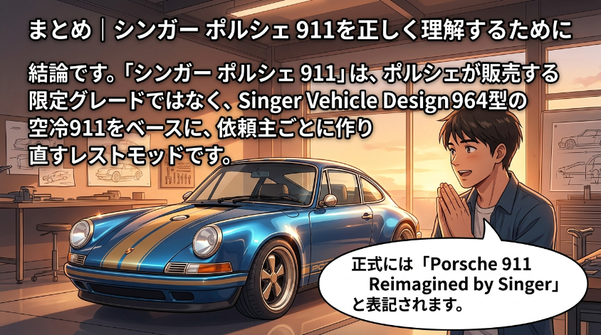 まとめ|シンガー ポルシェ 911を正しく理解するために