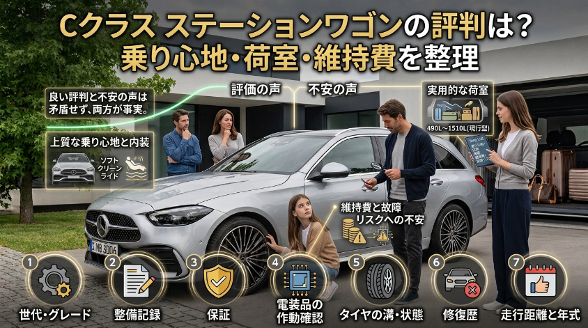 Cクラス ステーションワゴンの評判は？乗り心地・荷室・維持費を整理
