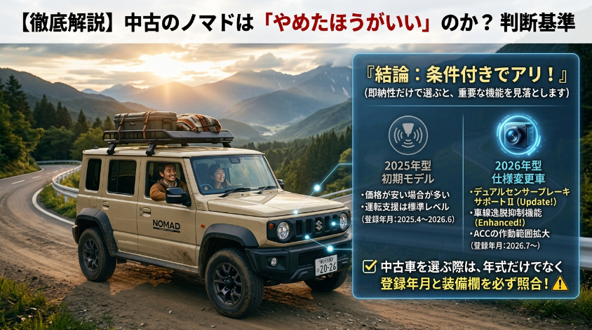 中古のノマドは「やめたほうがいい」のか？判断基準