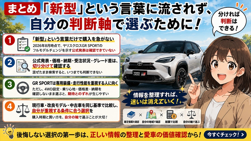 まとめ|「新型」という言葉に流されず、自分の判断軸で選ぶために