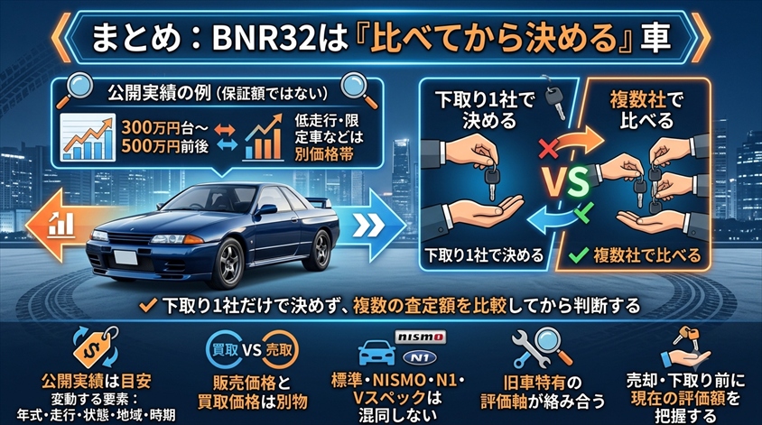 まとめ:BNR32は「比べてから決める」車