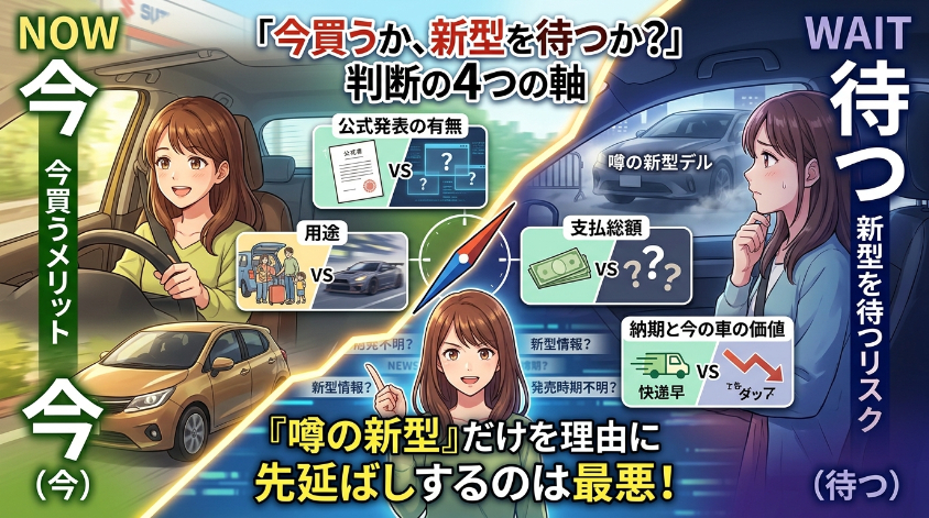 今買うか、新型を待つか？判断の4つの軸