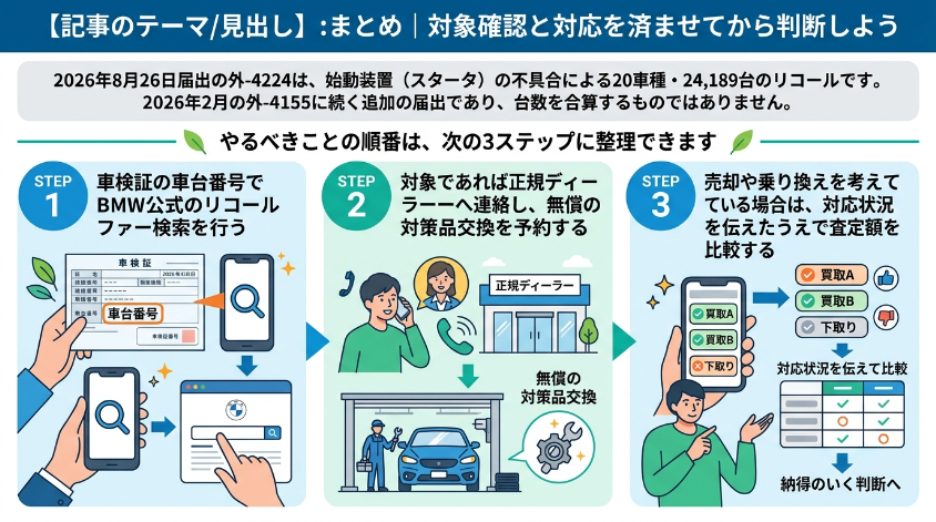 まとめ｜対象確認と対応を済ませてから判断しよう