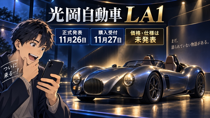 光岡自動車LA1とは？正式発表日・購入受付日と価格情報