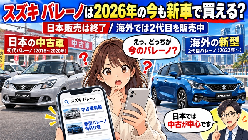 スズキ バレーノは2026年の今も新車で買える?海外新型との違いを整理