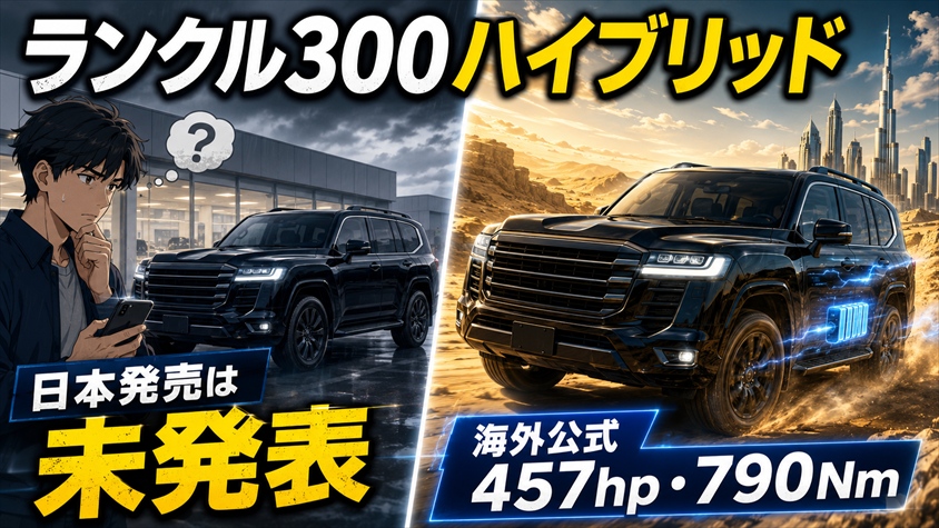 ランクル300ハイブリッドの日本発売は未発表|価格・予約最新情報
