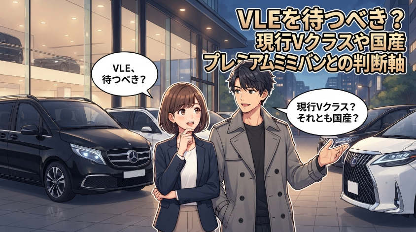 VLEを待つべき？現行Vクラスや国産プレミアムミニバンとの判断軸