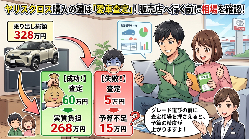 正式見積もりの前に下取り額を確認すると予算が決まる