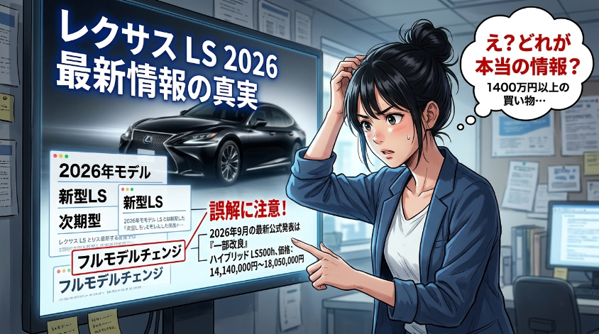 レクサスLS 2026最新情報|価格と一部改良・新型の真相