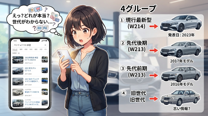 新型Eクラスは今何世代目?現行ラインアップと次期型の公式発表状況