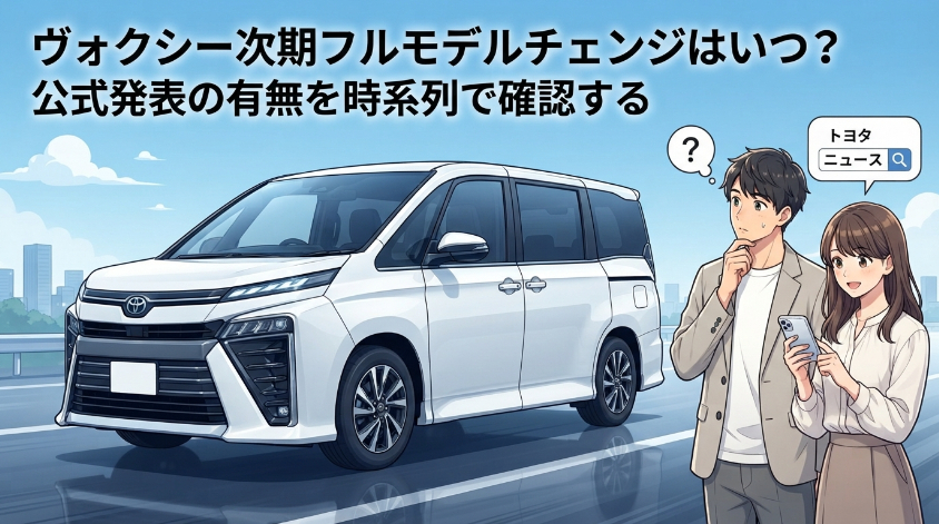 ヴォクシーの次期フルモデルチェンジはいつ?公式発表の有無を時系列で確認する