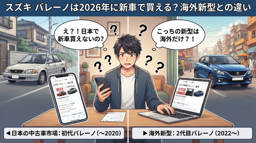スズキ バレーノは2026年に新車で買える？海外新型との違い