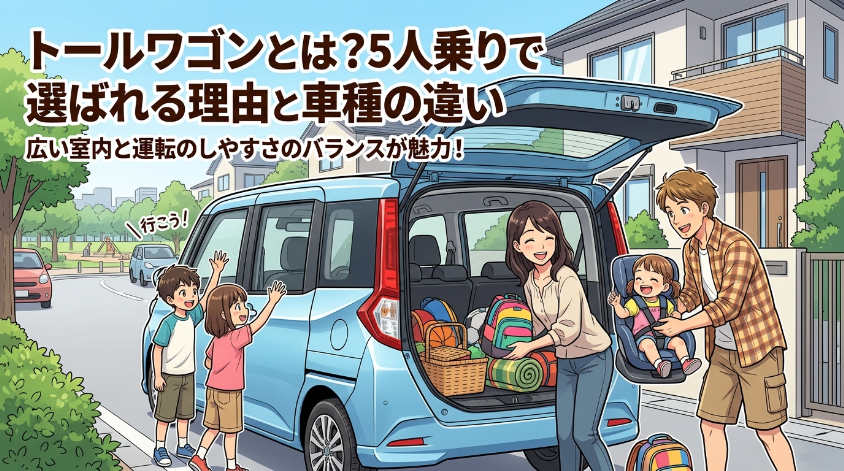 トールワゴンとは?5人乗りで選ばれる理由と車種の違い
