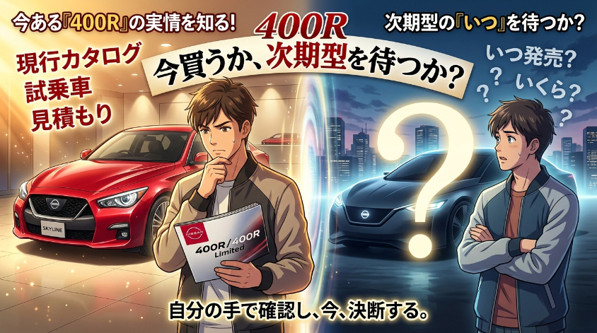 現行400R・400R Limitedを今買うか、次期型の正式発表を待つか――価格・カタログ・試乗車から判断する