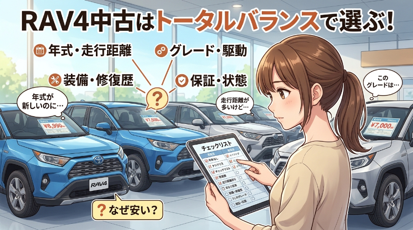 RAV4中古は年式・走
