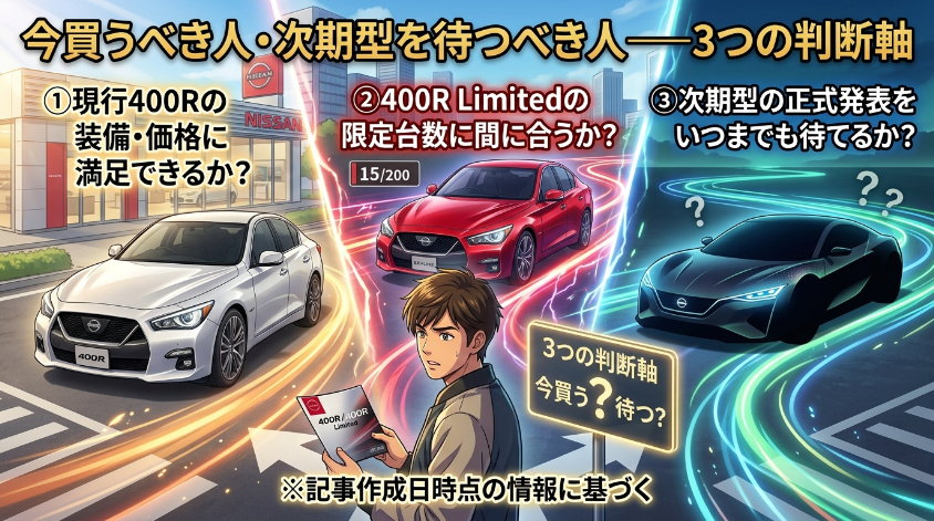 今買うべき人・次期型を待つべき人――3つの判断軸
