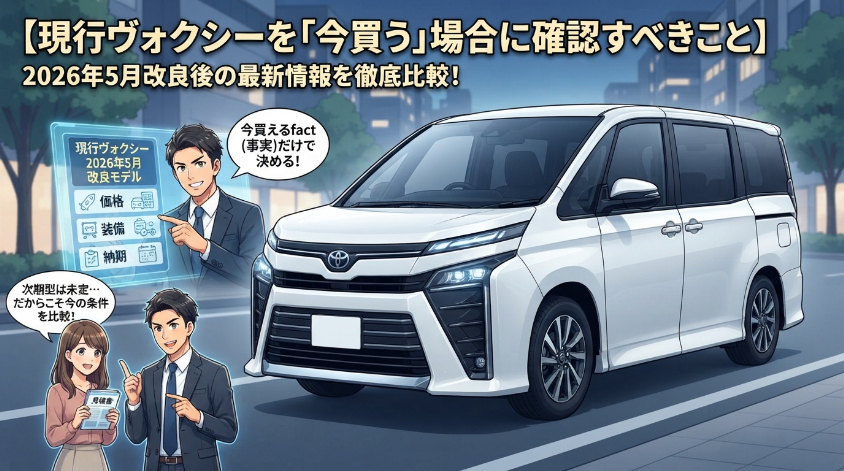 現行ヴォクシーを「今買う」場合に確認すべきこと