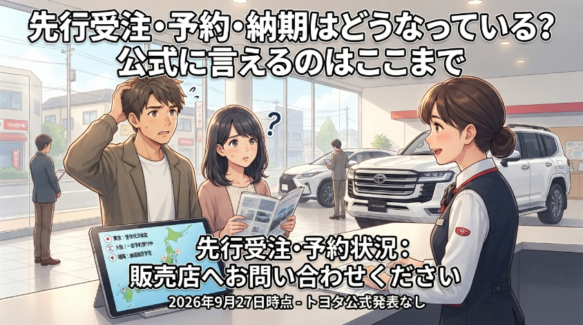 先行受注・予約・納期はどうなっている？公式に言えるのはここまで