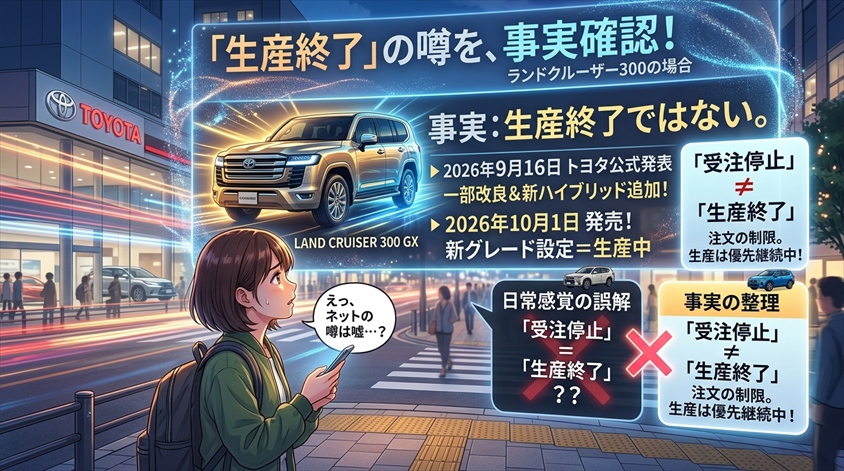 生産終了・再販・ハイブリッド追加の噂を事実確認する