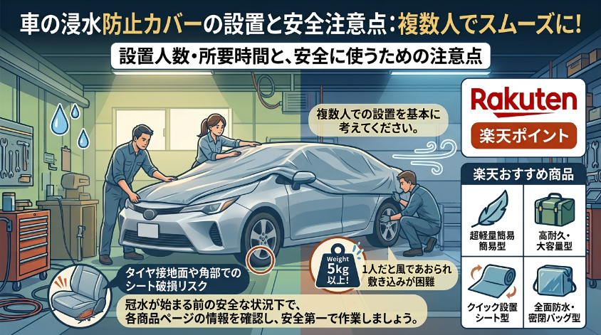 設置人数・所要時間と、安全に使うための注意点