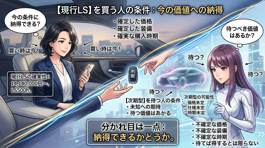 現行LSを買う人と次期型を待つ人の条件