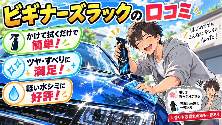 ながら洗車ビギナーズラックの口コミ｜楽天61件の良い点と不満点を整理