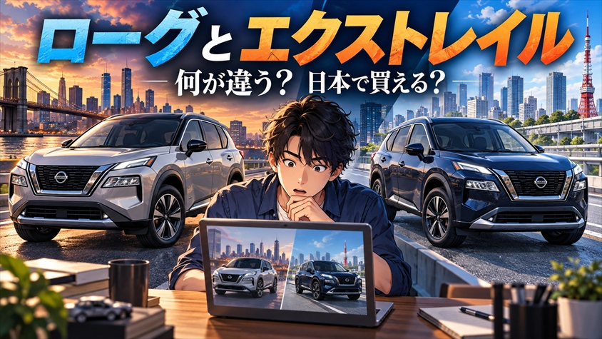 日産ローグとエクストレイルの違い|日米公式仕様と日本での買い方を照合