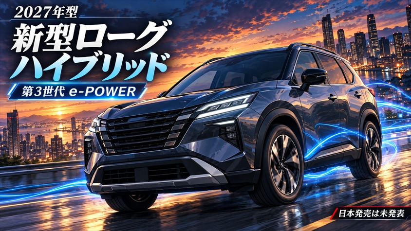 【2027年型】新型ローグ ハイブリッドの性能・米国価格・日本発売