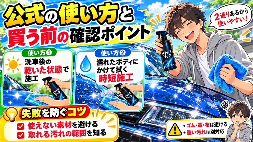 ビギナーズラックの公式の使い方と、楽天で買う前の確認ポイント