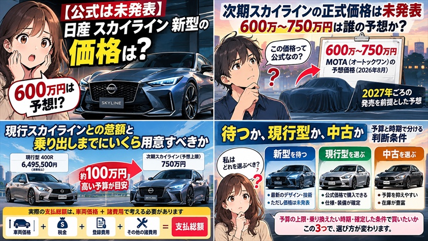 待つか、現行型か、中古か|予算と時期で分ける判断条件