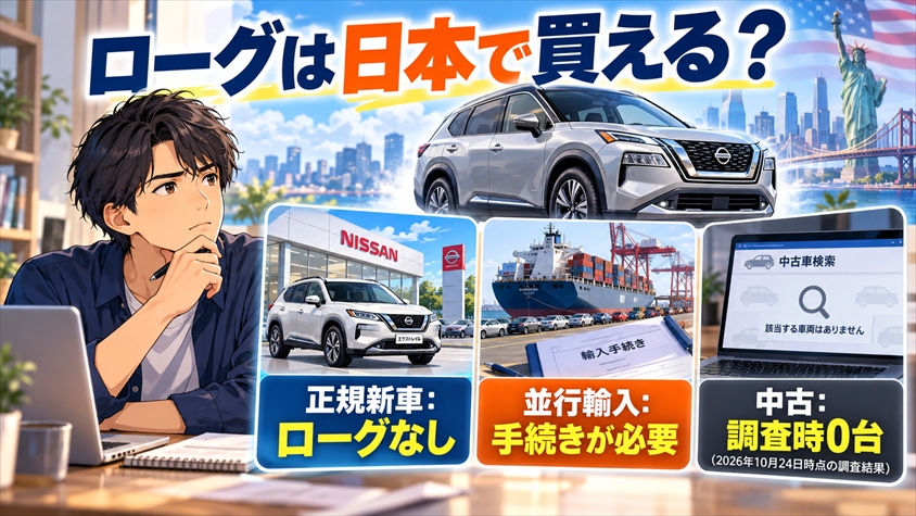 日本でローグは買える? 正規販売・並行輸入・中古を検証